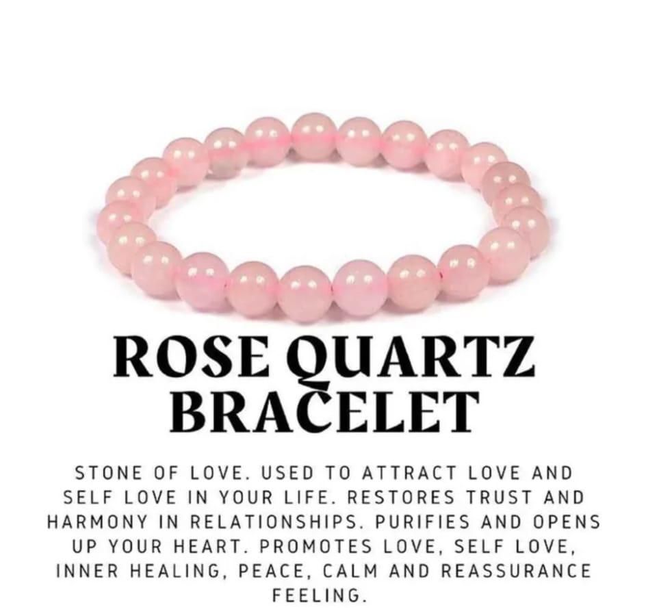 Natural Rose Quartz Bracelet for women